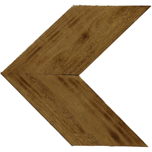 Ekena Millwork 15 3/4"W x 16"H x 3/4"D Vintage Farmhouse 5 1/2" Chevron Barnwood Decor Collection Natural Barnwood DECR15X16X075CHVUF - main